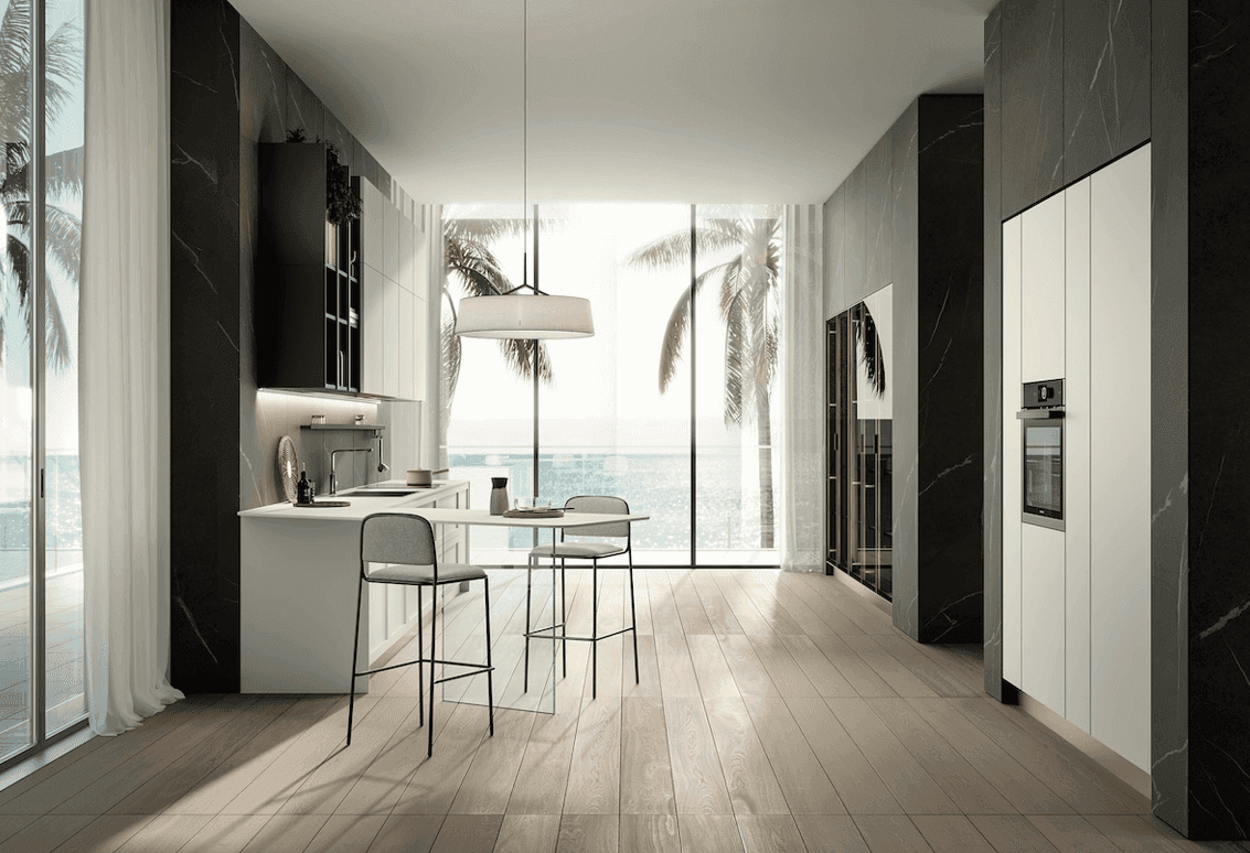 4. The Galley Kitchen With French Doors