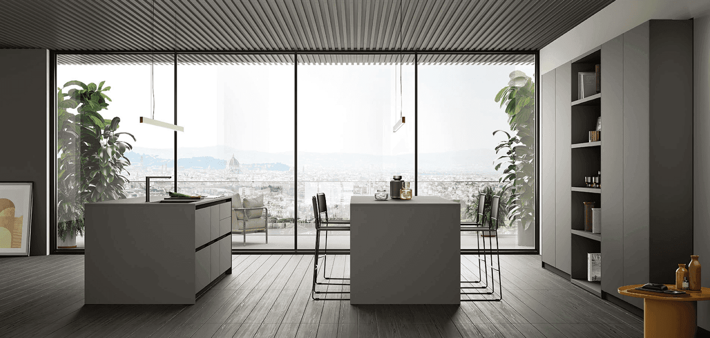 5. The Statement Double-Island Kitchen