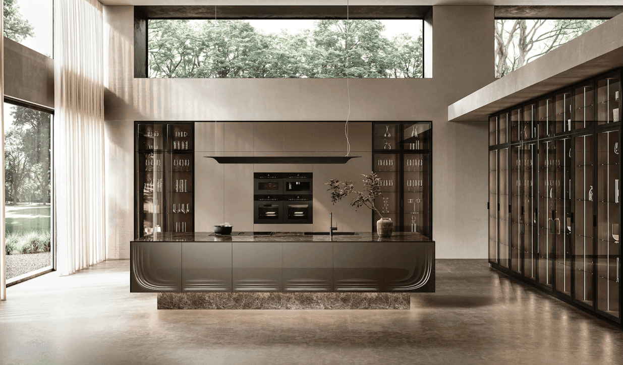 24. Wine Wall Kitchen Design