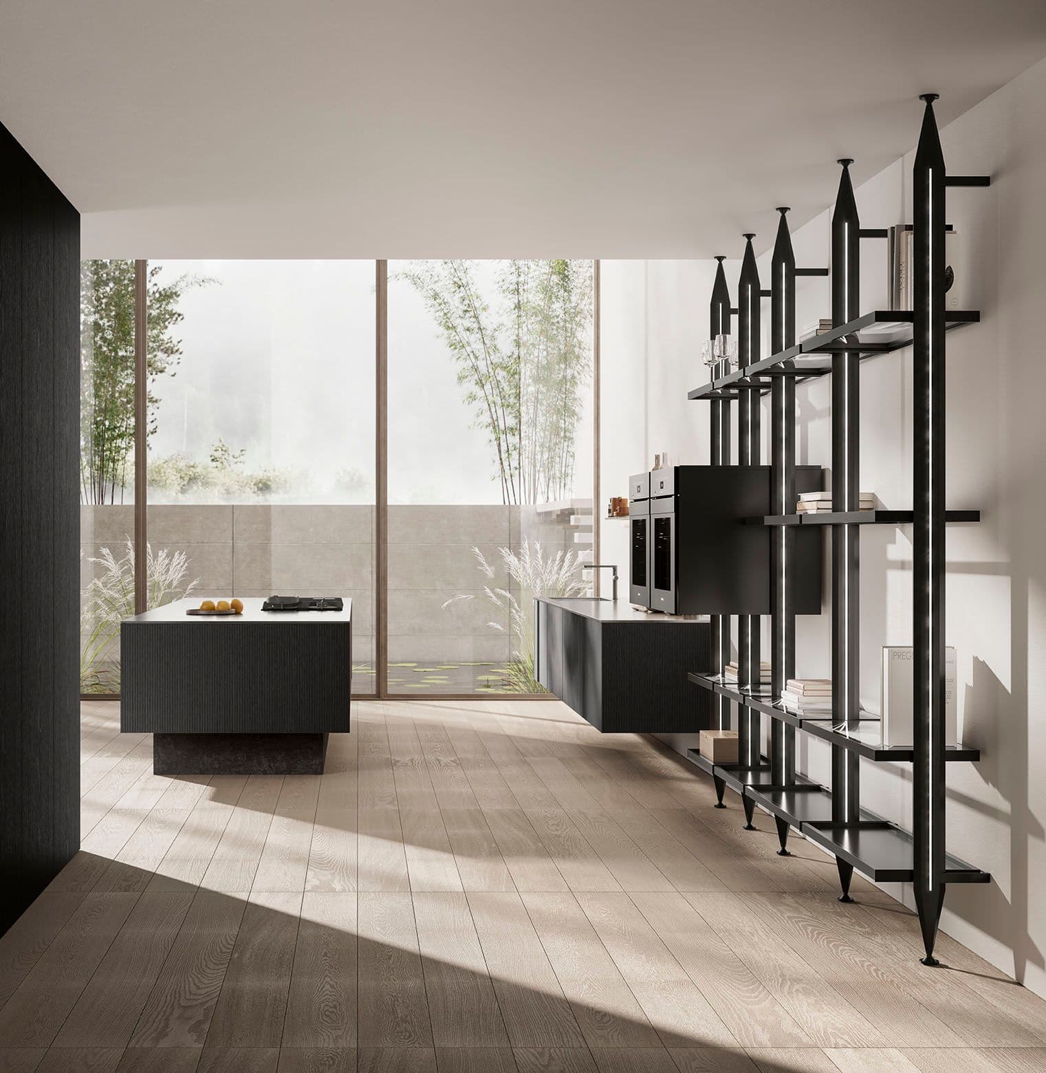 2. Matte Black Surfaces