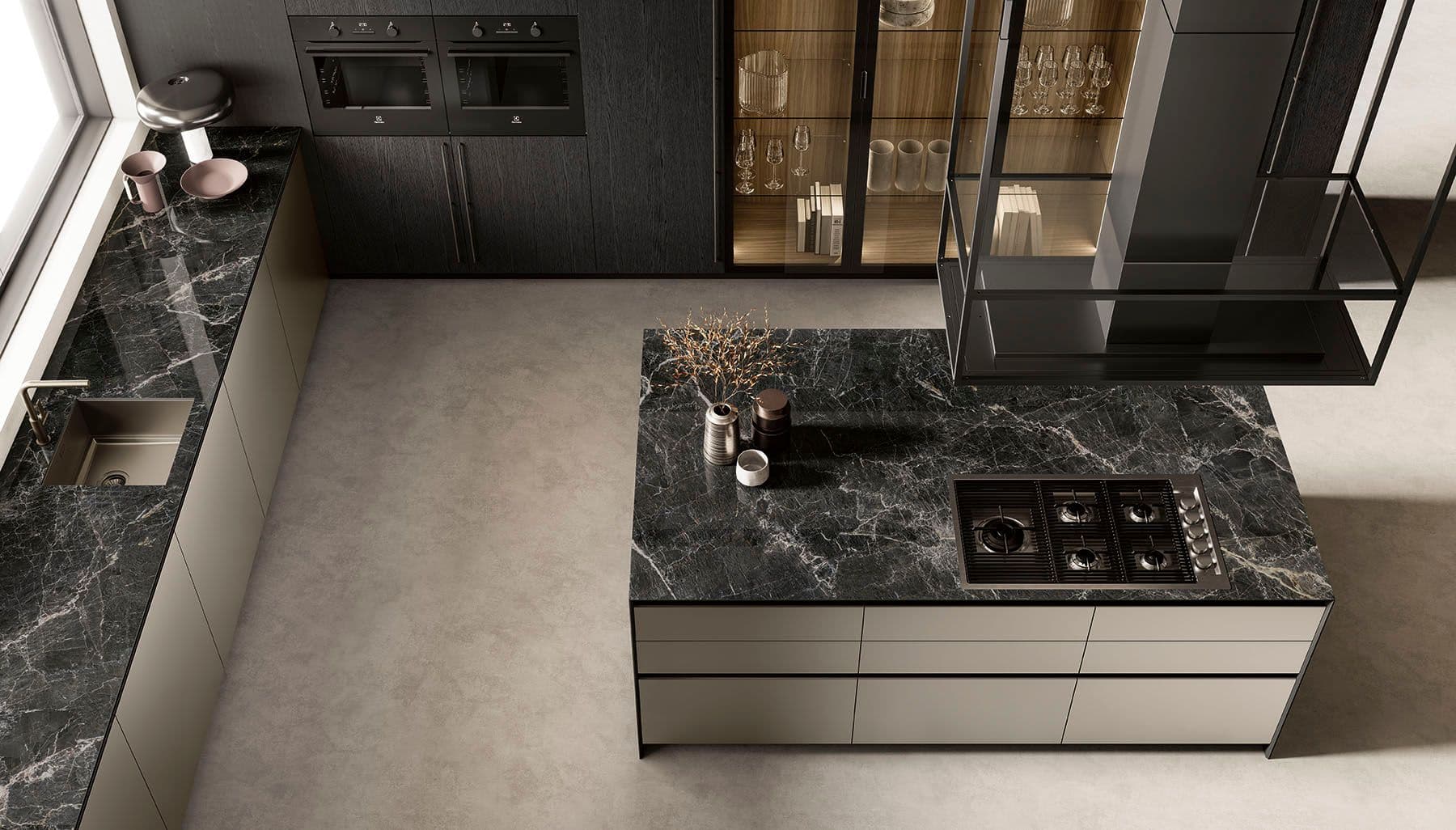 9. Bold Black Kitchens